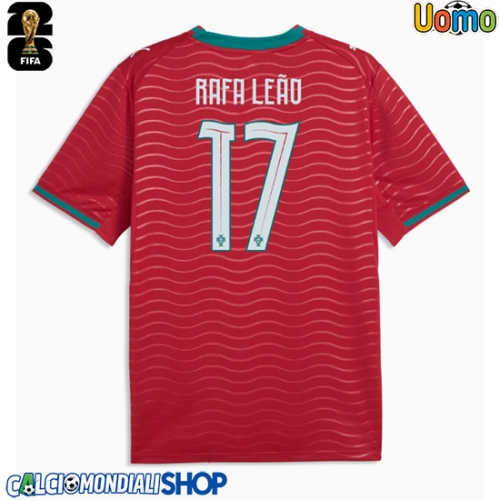 Maglie da calcio Portogallo Rafael Leao #17 Prima Maglia Mondiali 2026  Manica Corta